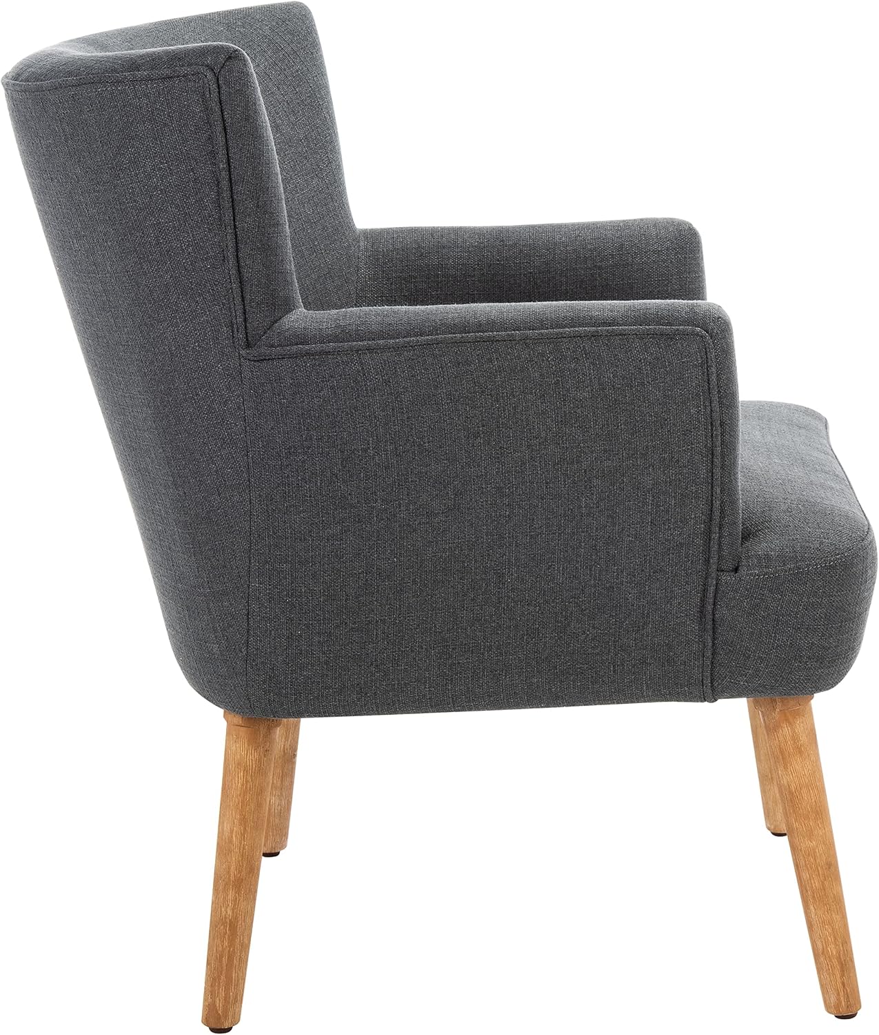 SAFAVIEH Home Collection Delfino Dark Grey/Natural Accent Chair