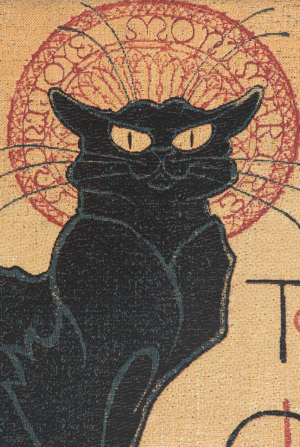 C Charlotte Home Furnishings Inc Tournee du Chat Noir I European Tapestry Wall Hanging | Viscose Cotton and Polyester Blend Wall Art | 38 in. x 26 in | Home Decor Accents | Inspired by Famous