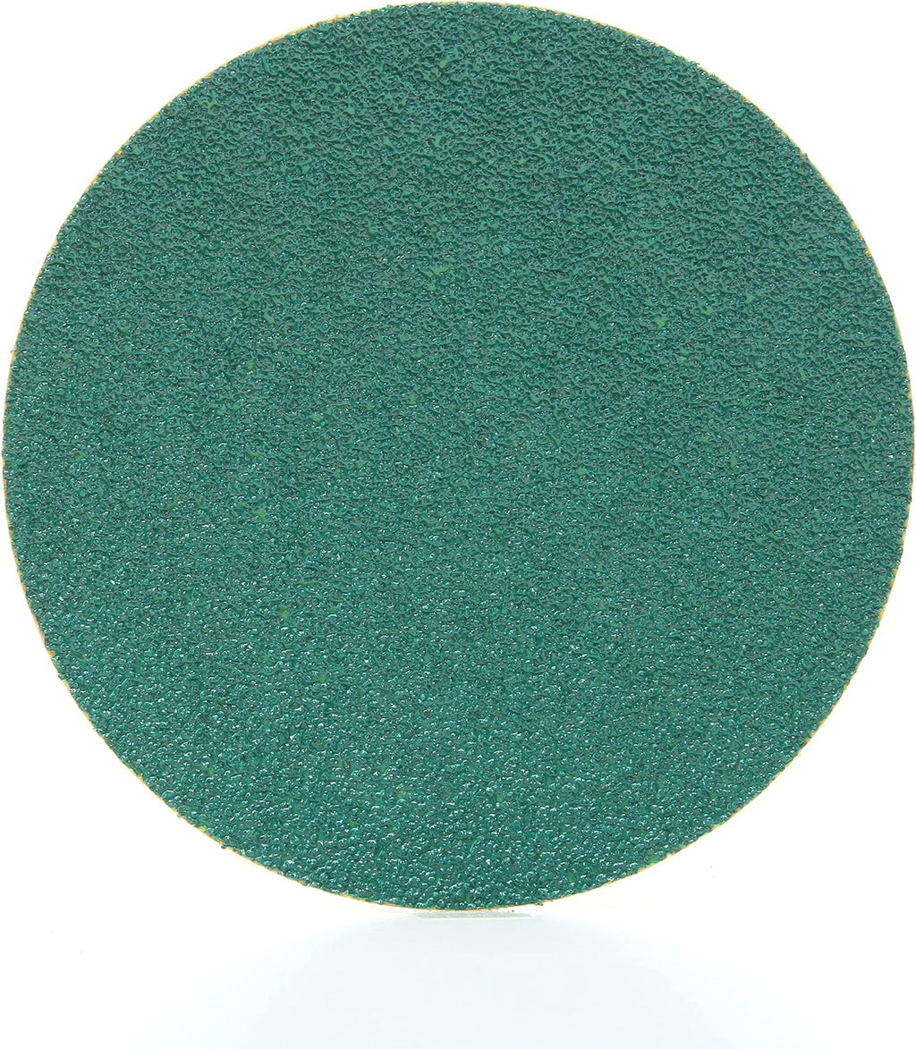 3M Green Corps Hookit Sanding Discs, 01545, No Hole, 5 in, 40+ Grade, Pack of 100 Production Discs, for Coating Removal, Metal Surfaces, Auto Sanding