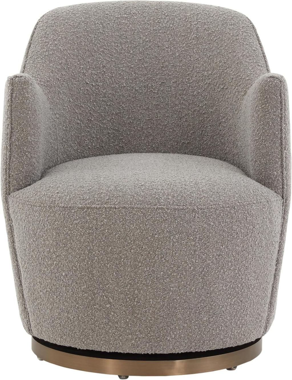 SAFAVIEH Couture Collection Christian Light Grey Boucle Swivel Accent Chair (Fully Assembled)