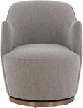 SAFAVIEH Couture Collection Christian Light Grey Boucle Swivel Accent Chair (Fully Assembled)