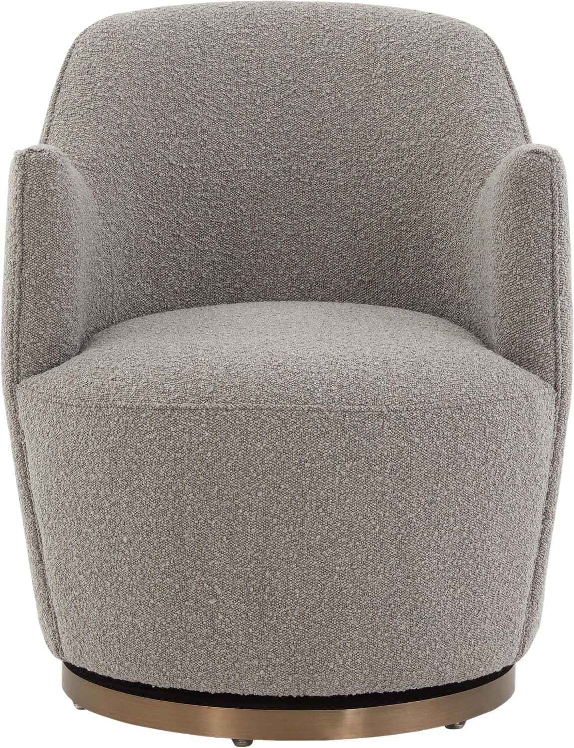 SAFAVIEH Couture Collection Christian Light Grey Boucle Swivel Accent Chair (Fully Assembled)
