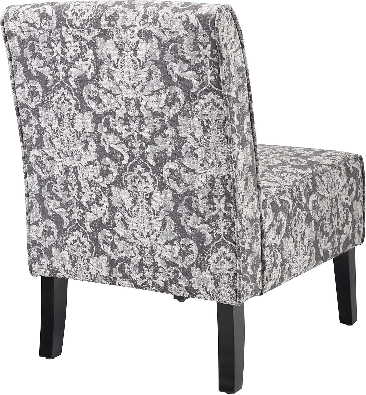 Linon Coco Accent Chair, Gray Damask