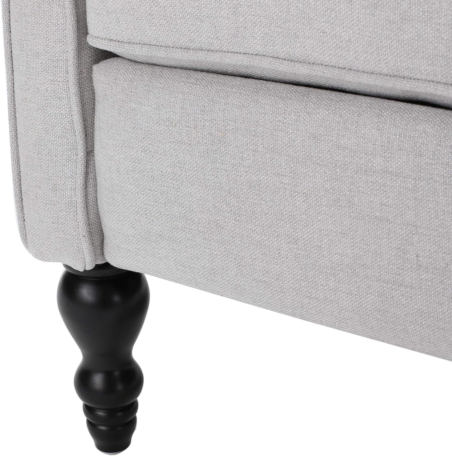 Christopher Knight Home Earlean Fabric Recliner (Set of 2), Light Gray, Dark Brown