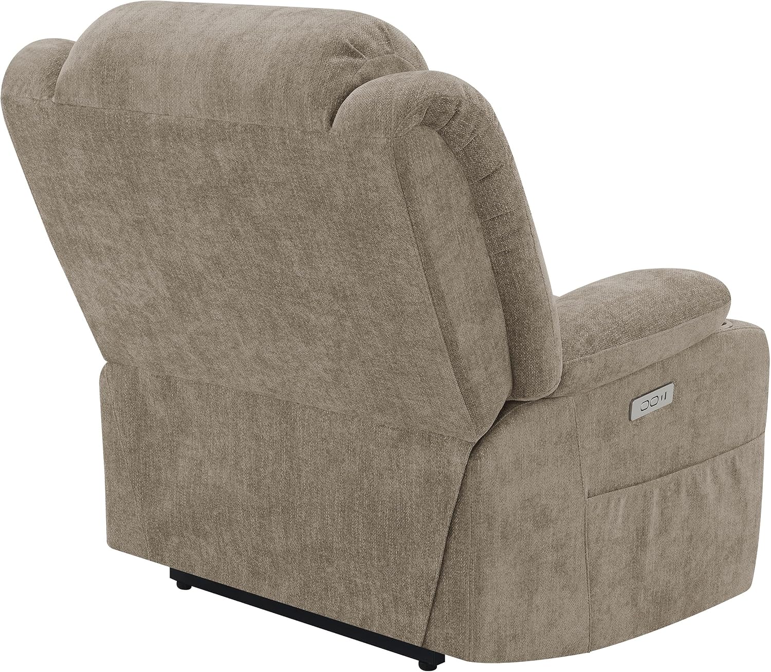 Coaster Home Furnishings - Houston - Fabric Upholstered Power Lift Recliner Chair with Power Panel with USB Port, Cup Holders and Pillowtop Arms - Living Room - Camel - 602274P