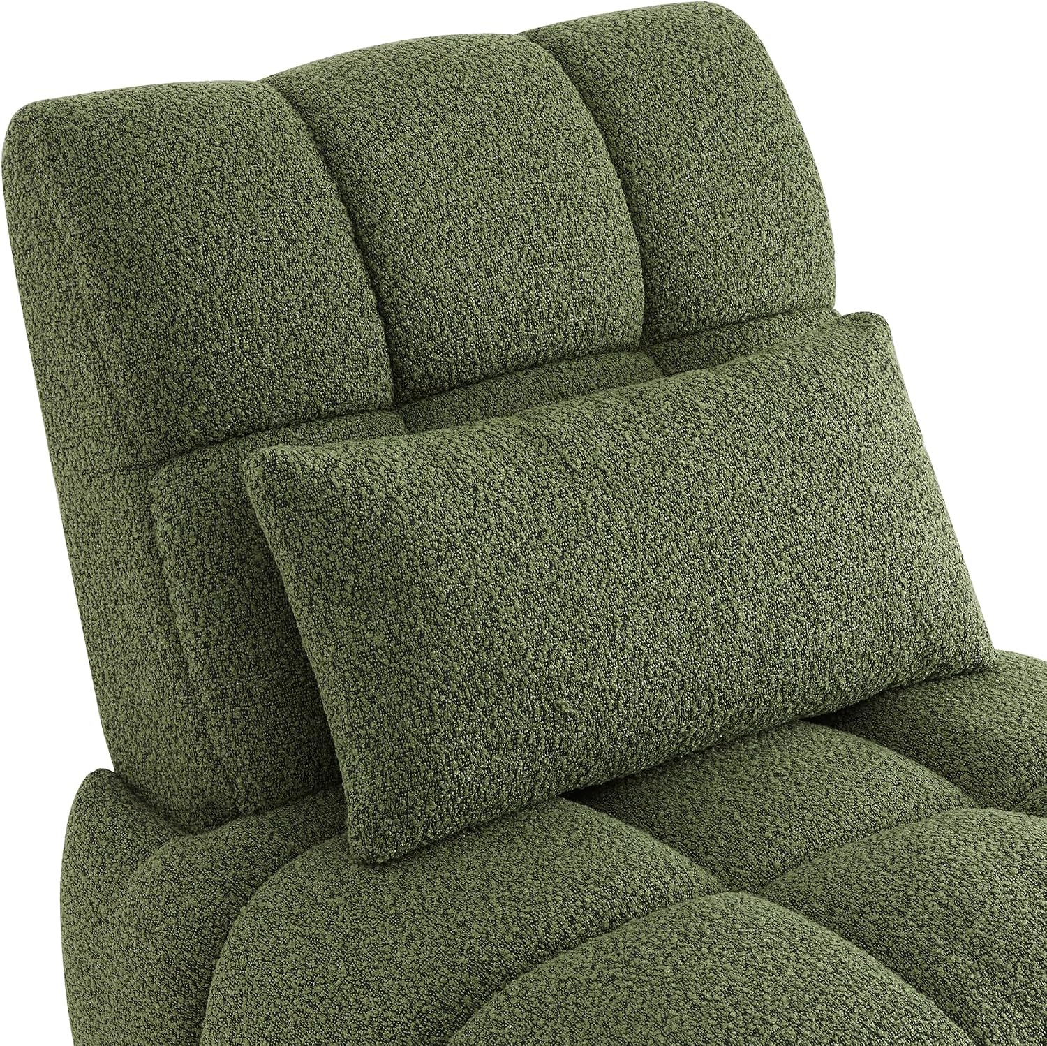 Watson & Whitely Oversized Power Recliner Chair for Adults, Swivel Rocker Recliner Chair with Lumbar Support, Ultra-Comfy Glider Recliner for Living Room Theater Seating Single Sofa, Olive