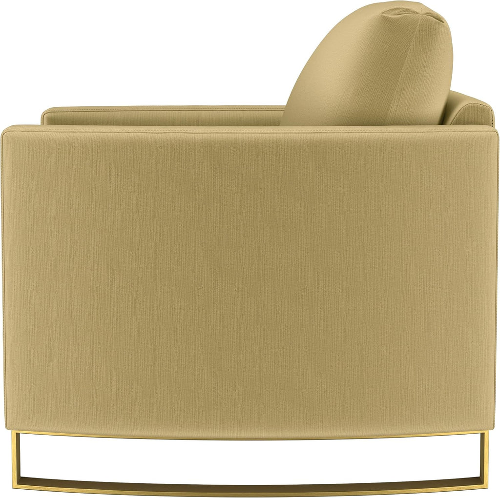 Coaster Home Furnishings - Corliss - Wood - Upholstered Accent Chair with Reversible Cushions, Curved Arms and Contemporary Style - Living Room - Camel - 508826