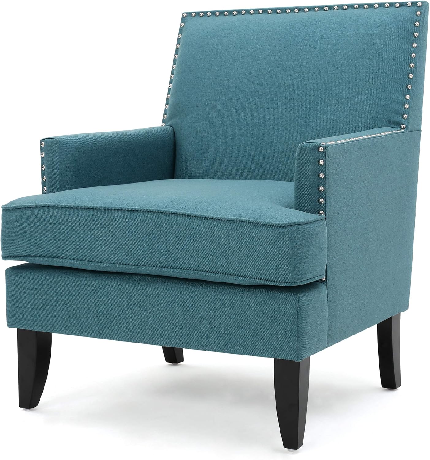 Christopher Knight Home Tilla Fabric Club Chair, Dark Teal