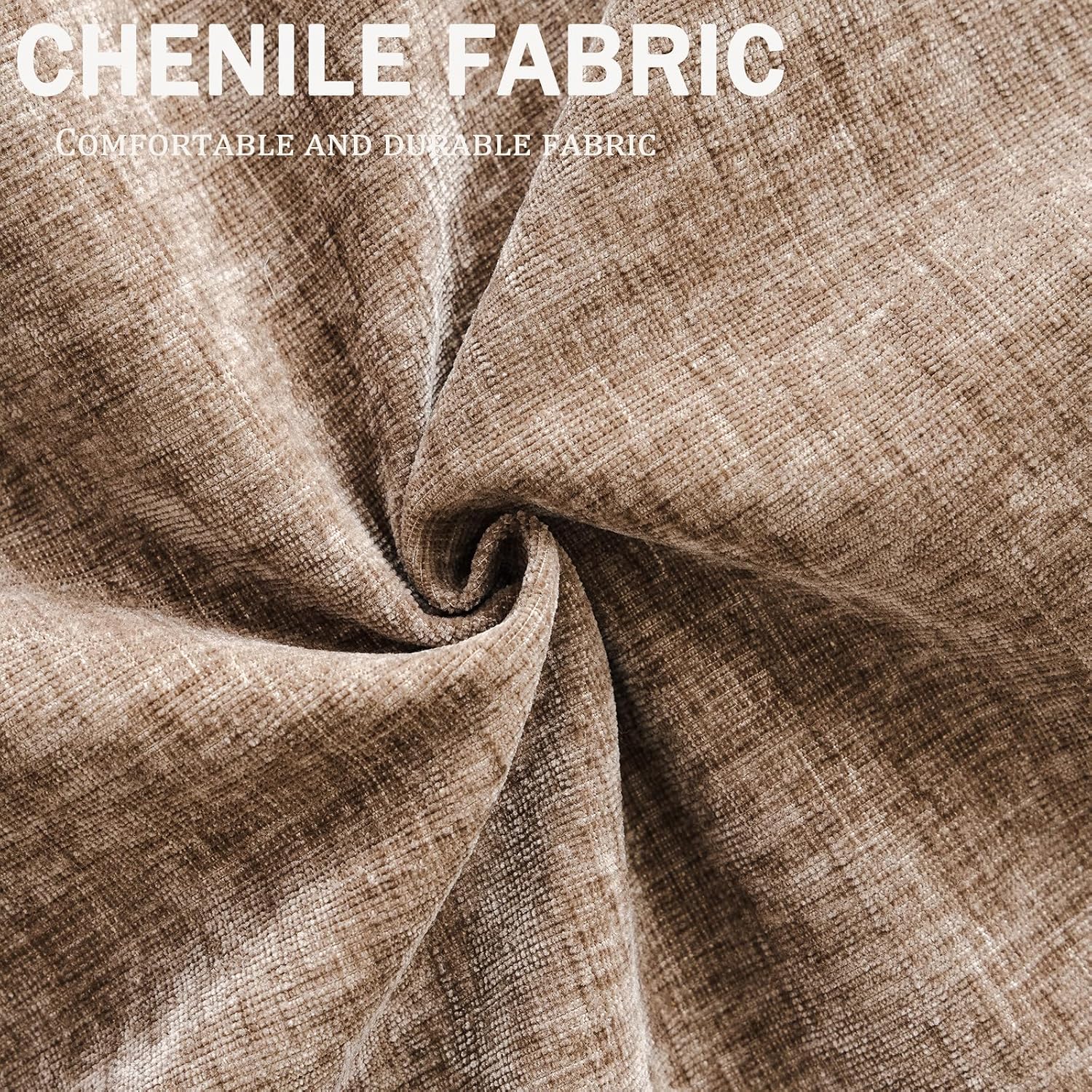 85'' L Shaped Couch with Armrest Organizer,3 Seats Sofas with Movable Ottoman,Comfy Sectional Sofa with Thick Cushion,Chenille Sectional Couches for Living Room,Bedroom,Apartment,Home Furniture,Brown