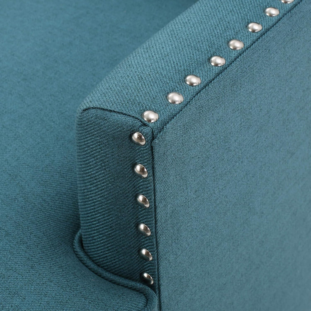 Christopher Knight Home Tilla Fabric Club Chair, Dark Teal