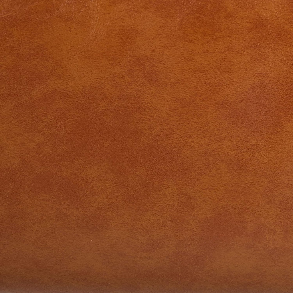 SAFAVIEH Home Collection Delfino Cognac Faux Leather/Natural Accent Chair
