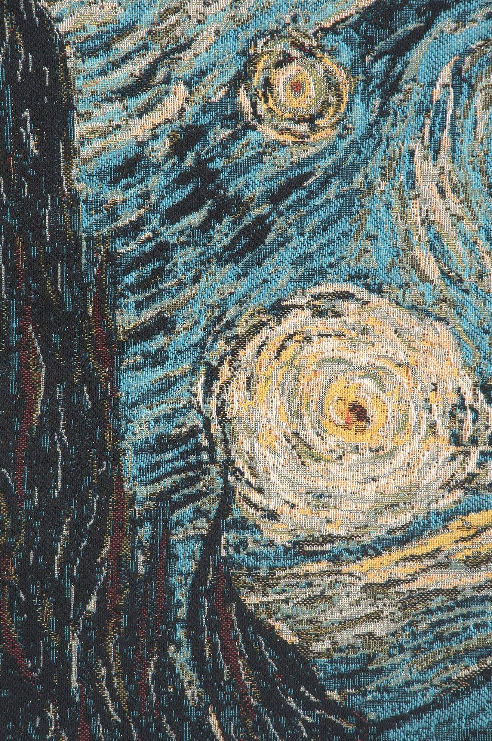 C Charlotte Home Furnishings Inc The Starry Night European Tapestry Wall Hanging | Viscose Cotton and Polyester Blend Wall Art | 26 in. x 34 in | Home Decor Accents | Inspired by Vincent Van Gogh