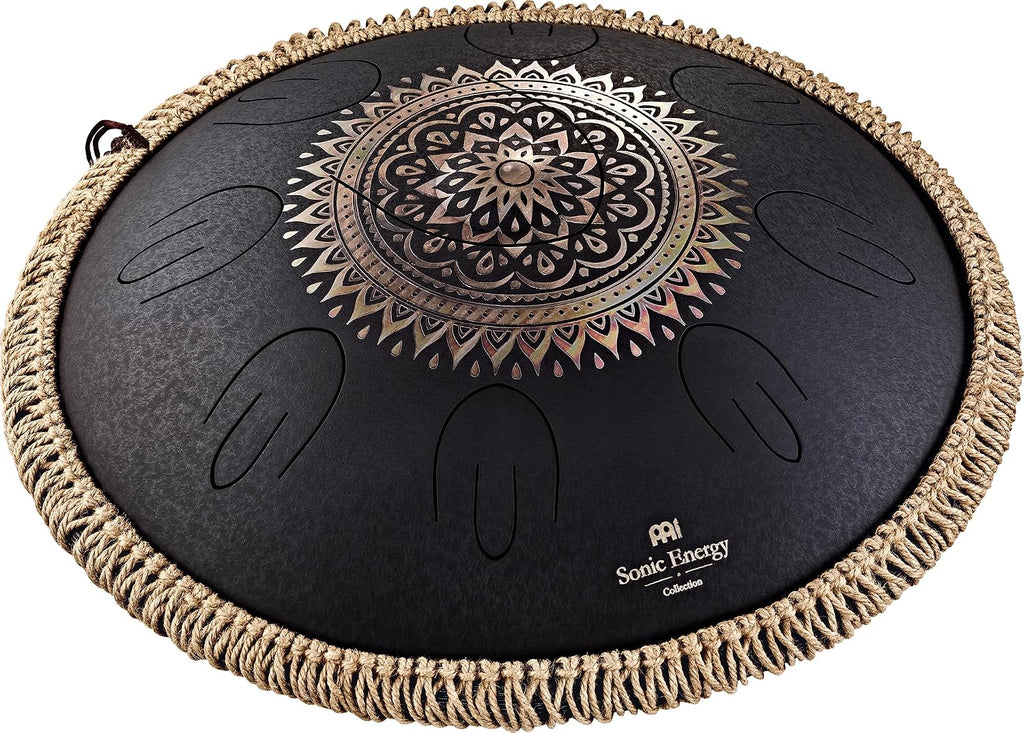 Meinl Sonic Energy Octave Steel Tongue Drum 9 Notes 16' with Mallets, Bag — Sound Healing Instrument for Musical Education, Meditation, ASMR, Yoga