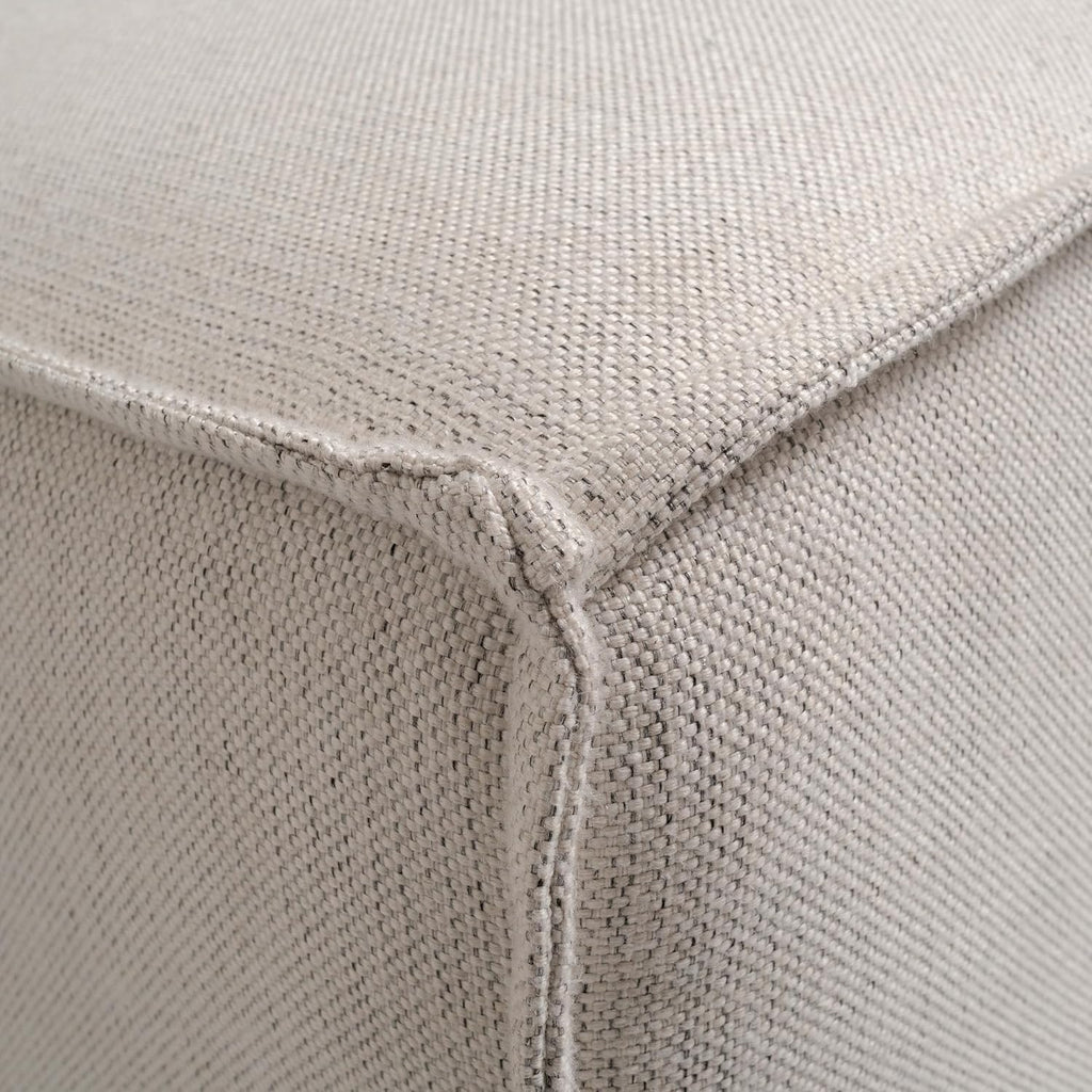 Flash Furniture Bridgetown Fabric Ottoman Module for Sectional Sofa, Customizable Modular Couch Ottoman, Cream