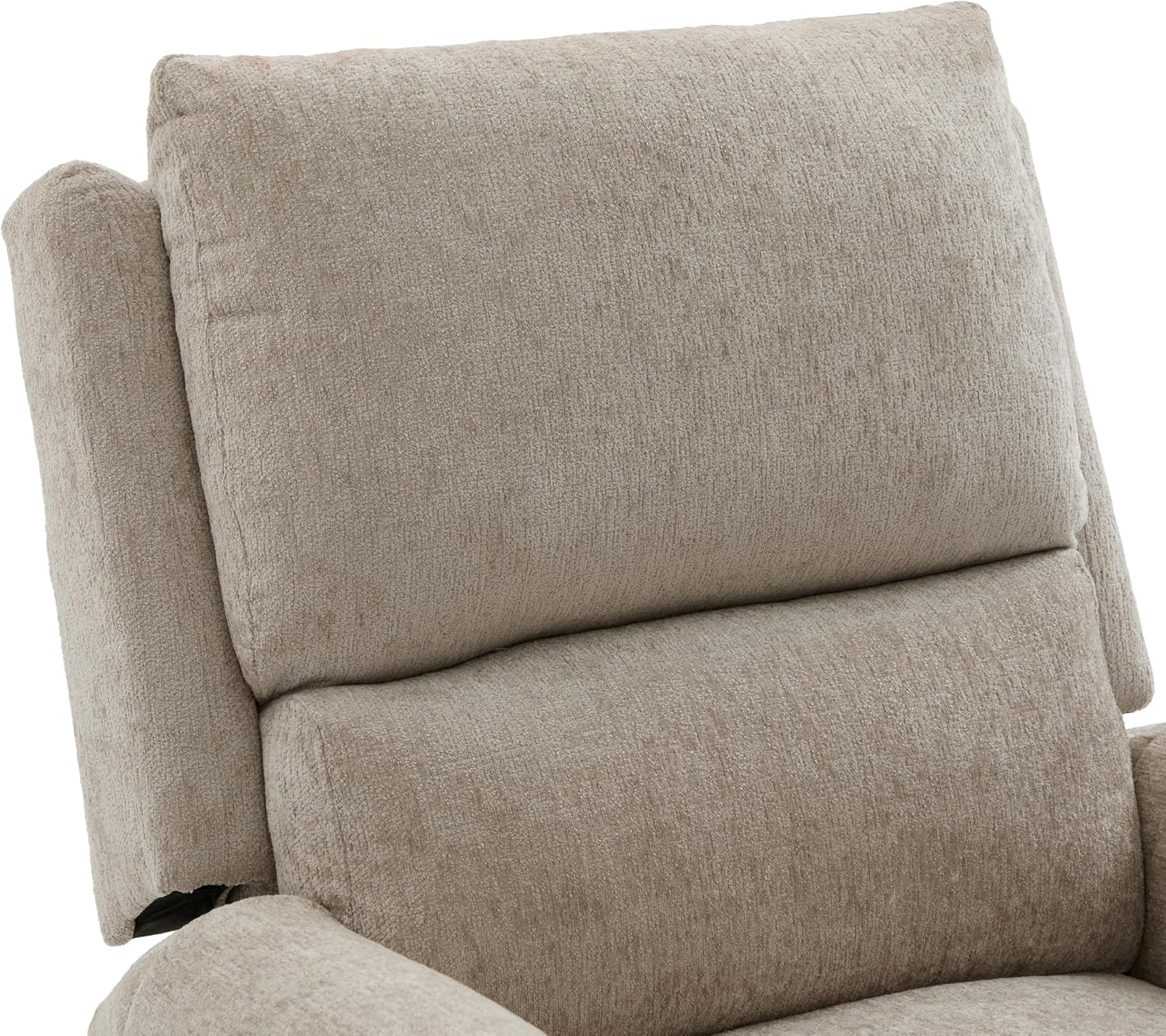 Christopher Knight Home Harper Massage Recliner Chair with 8 Modes, Chenille Upholstered Recliner Sofa, Swivel Massage Chair with a Side Storage Pocket for Living Room/Bedroom,Head Support,Light Brown