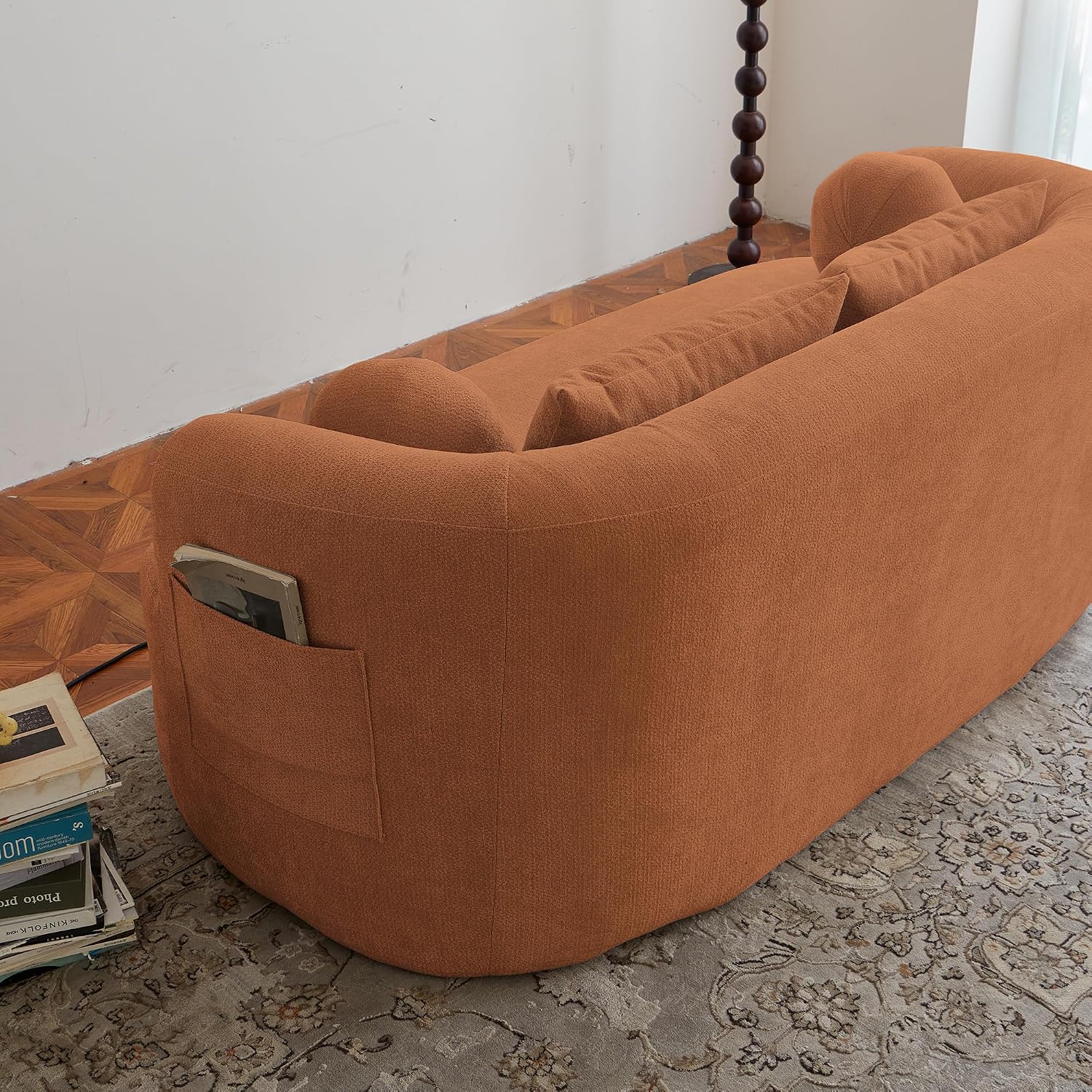 KEIKI 67' Sofa-in-a-Box Memory Foam 2-Seater Couch for Cozy Living Rooms, Deep-Seat Plush Chenille Loveseat, Easy-Transport No-Installation Couch for Bedroom, Studio, Home Office