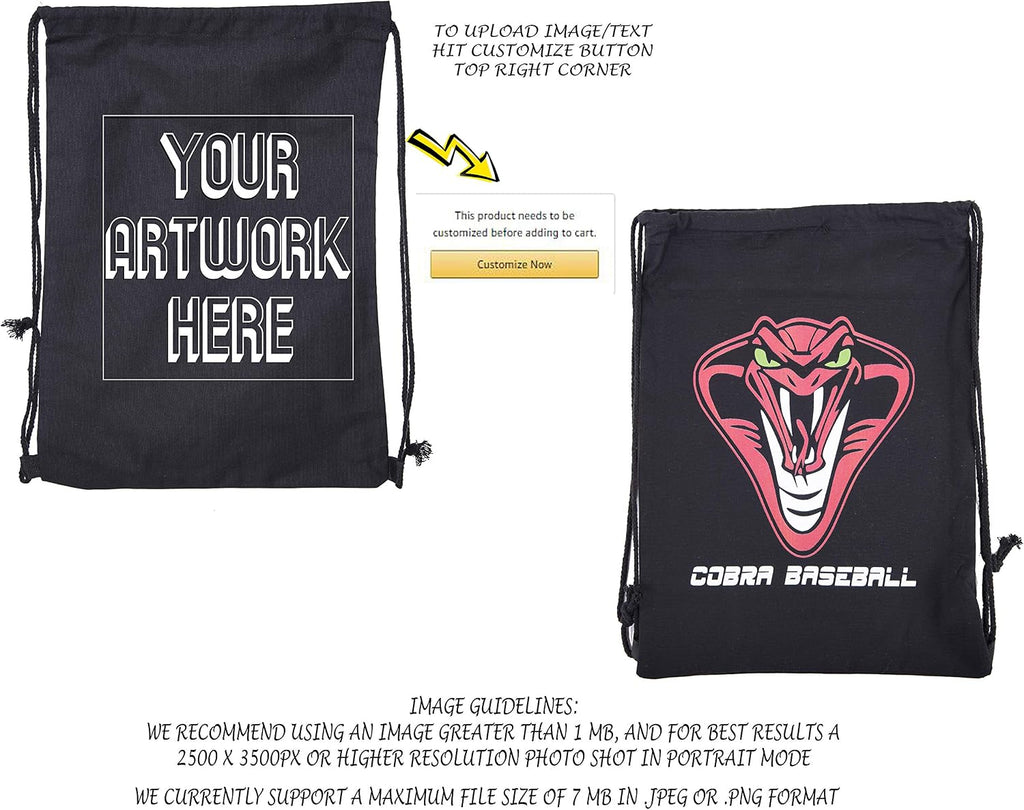 Mato & Hash Wholesale Custom Drawstring Backpacks, Personalized Promotional Cotton Bags - 20PK Natural CE2725