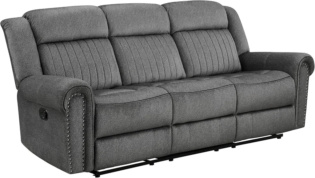 Lexicon Dakota 2-Piece Manual Reclining Living Room Set, Charcoal