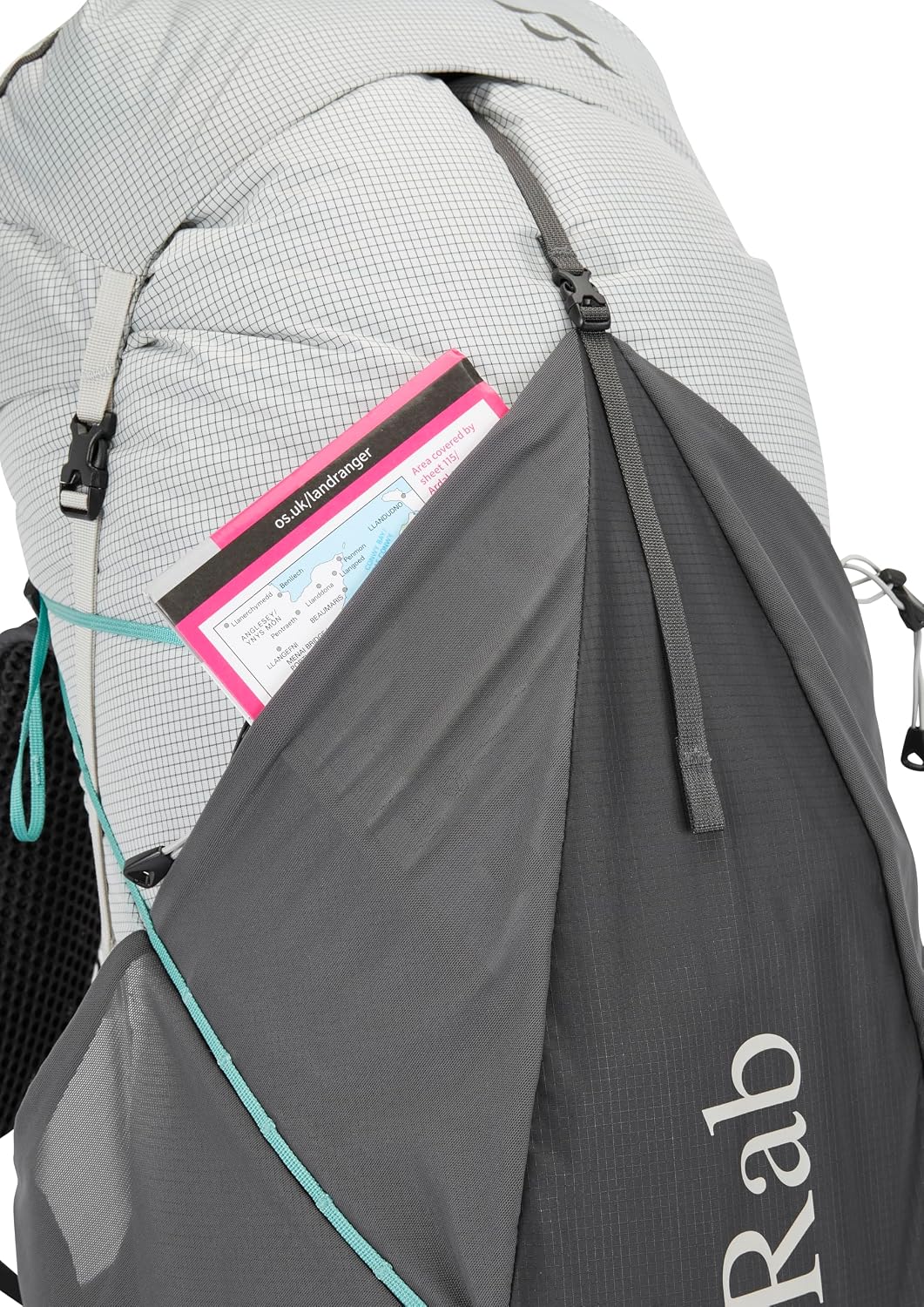 Rab Women's Muon ND Hiking Pack - Lightweight Durable Backpack for Hiking, Trekking, & Backpacking - Pewter/Graphene - 50-Liter (Back Length - Small)