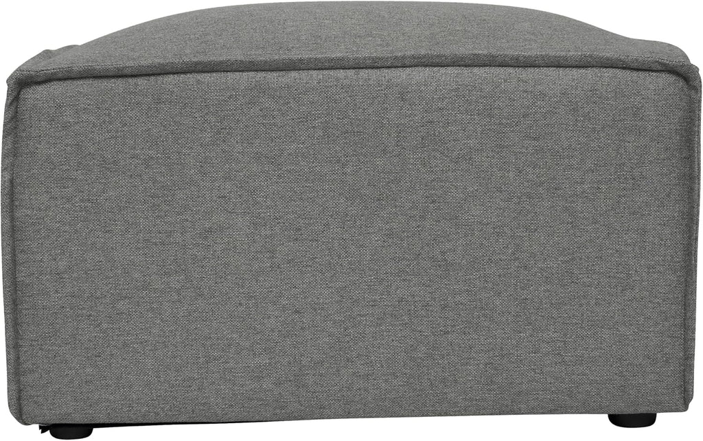 Flash Furniture Bridgetown Fabric Ottoman Module for Sectional Sofa, Customizable Modular Couch Ottoman, Dark Gray