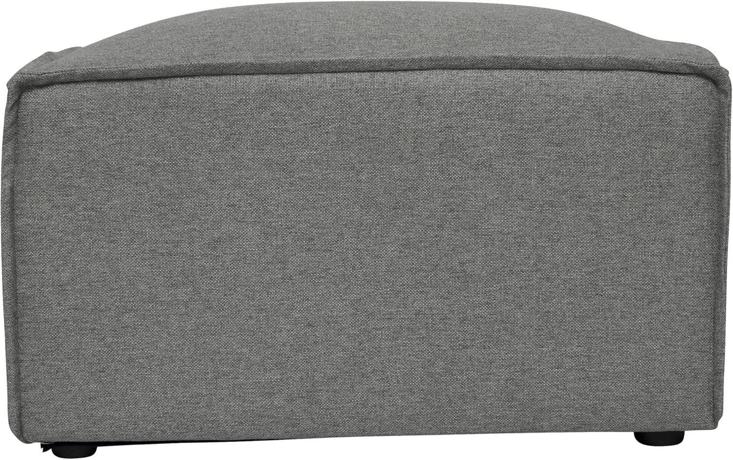 Flash Furniture Bridgetown Fabric Ottoman Module for Sectional Sofa, Customizable Modular Couch Ottoman, Dark Gray
