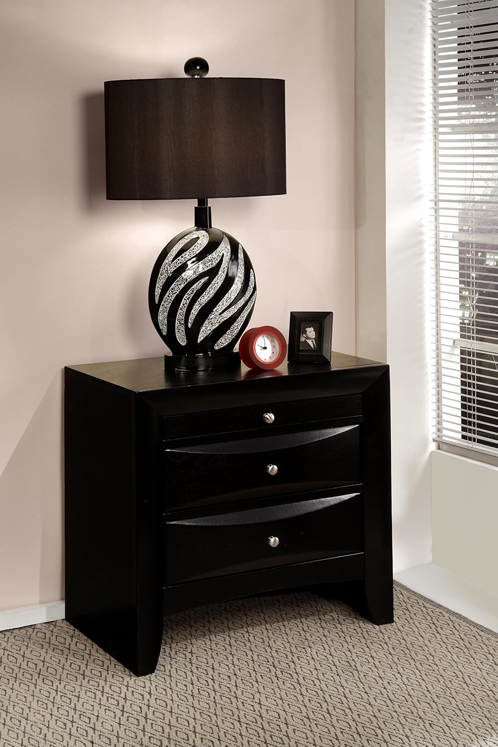 Acme Furniture Ireland Nightstand in Black