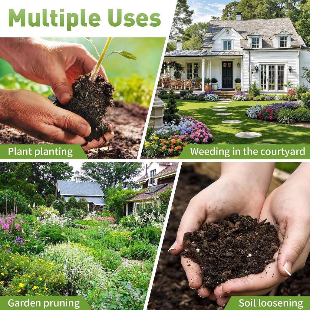 21V 2-in-1 Cordless Mini Tiller Cultivator with 2×4.0Ah Batteries, 235RPM Electric Garden Rototiller, 4' Width & Depth Soil Cultivator with Extension Rod, Lightweight Handheld Tiller for Garden Beds