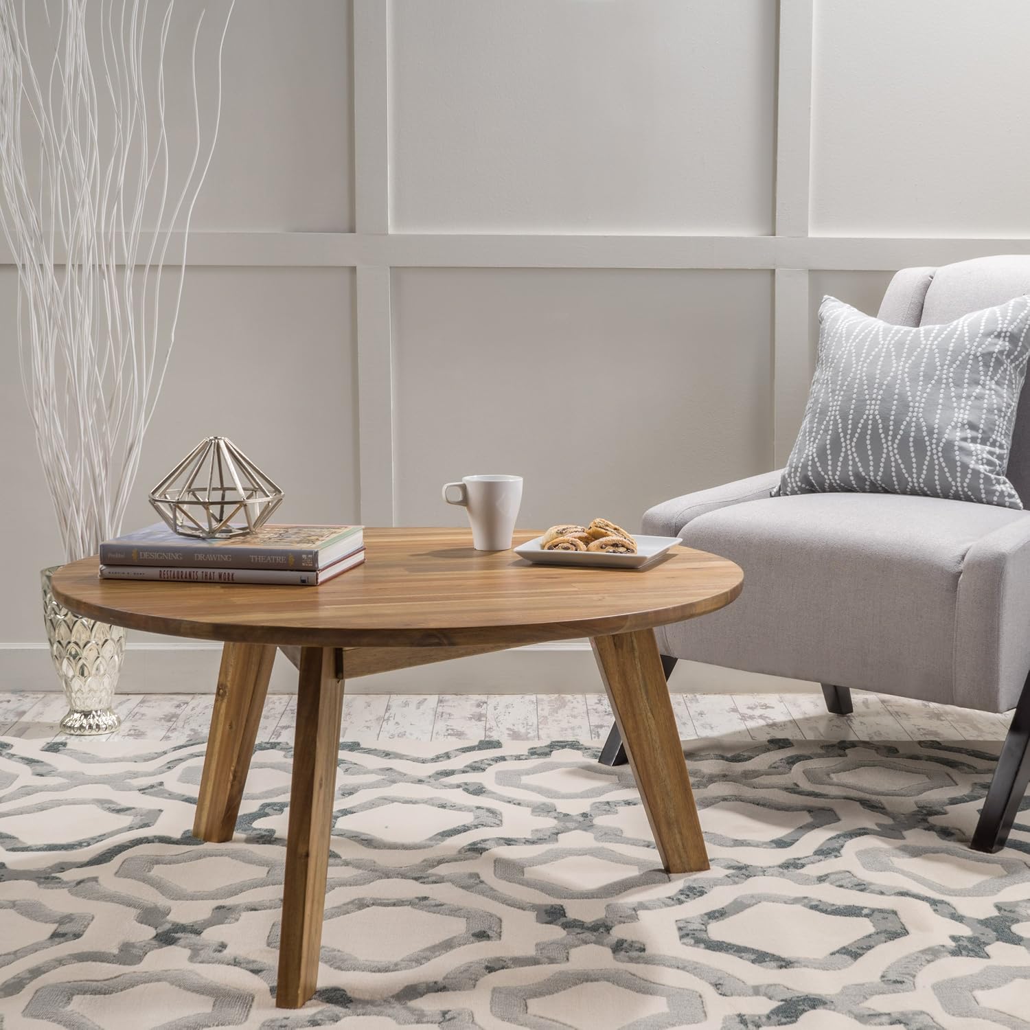 Christopher Knight Home Canton Acacia Coffee Table, Natural Stained