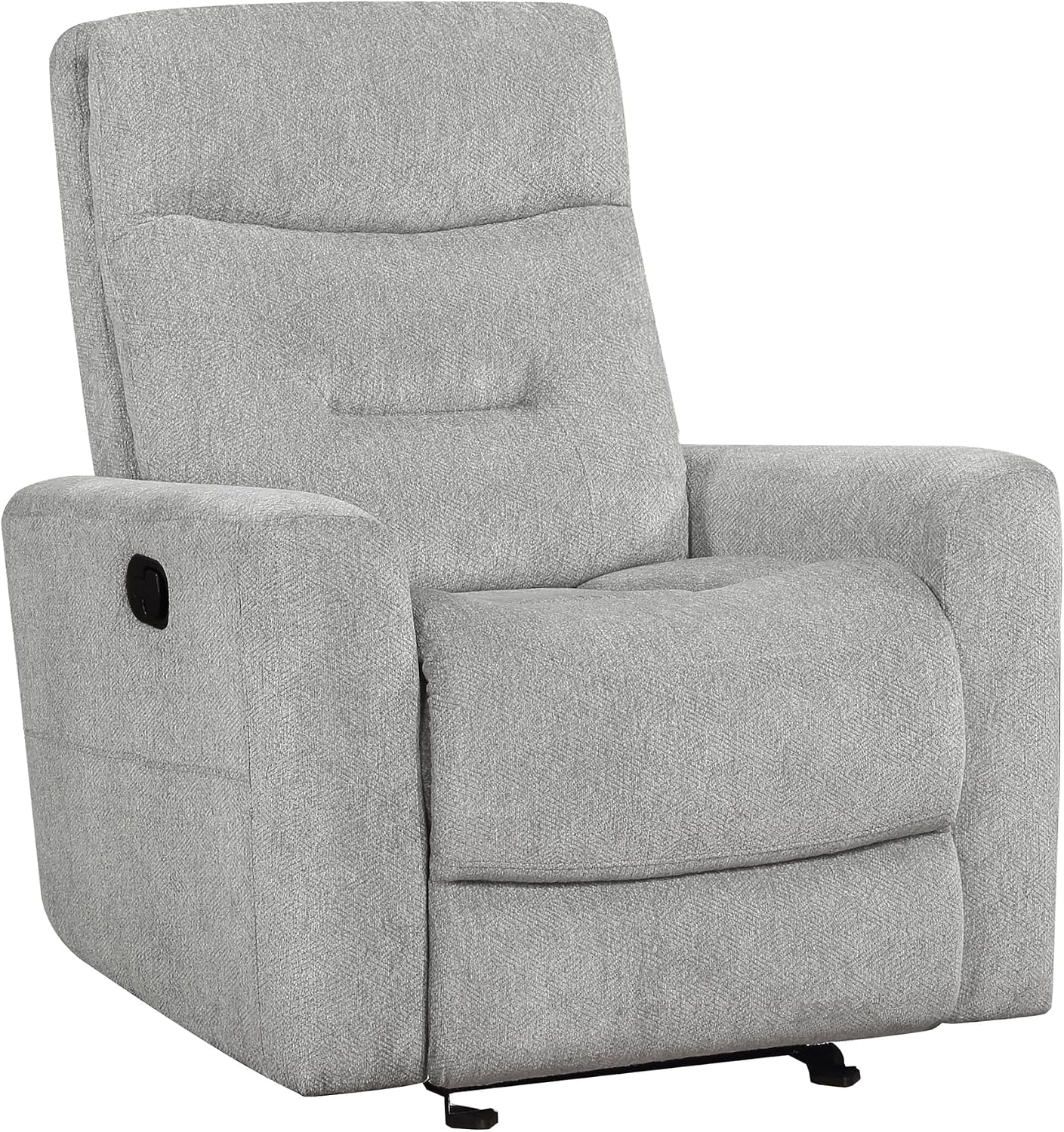 Lexicon Glider Recliner Chair Living Room Reclining Sofa Chair, Home Theater Seating, Nursery Glider Recliner, Manual Recliner Sofa Chair for Living Room/Office/Apartment, Grey