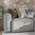Flash Furniture Bridgetown Fabric Left Chair Module for Sectional Sofa, Customizable Modular Couch Left Seat with Arm Rest, Gray