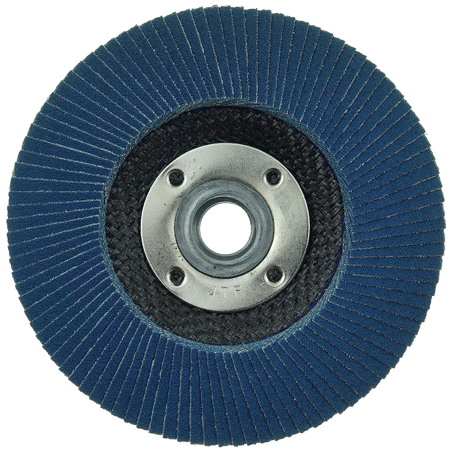 Weiler 50699 4-1/2' Tiger Disc Abrasive Flap Disc, Flat (TY27), Phenolic Backing, 120Z, 5/8'-11 UNC Nut (Pack of 10)