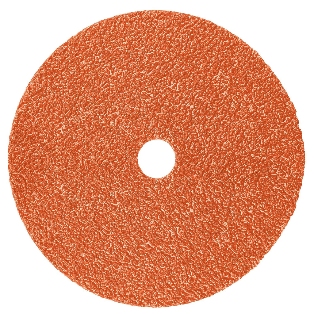 3M Fibre Disc 987C - 36+ Grit Metal Grinding Disc - Ceramic Precision Shaped Grain - For Angle Grinders - 5' x 7/8' Center Hole (Pack of 25)