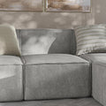 Flash Furniture Bridgetown Fabric Middle Chair Module for Sectional Sofa, Customizable Modular Couch Armless Middle Seat, Gray