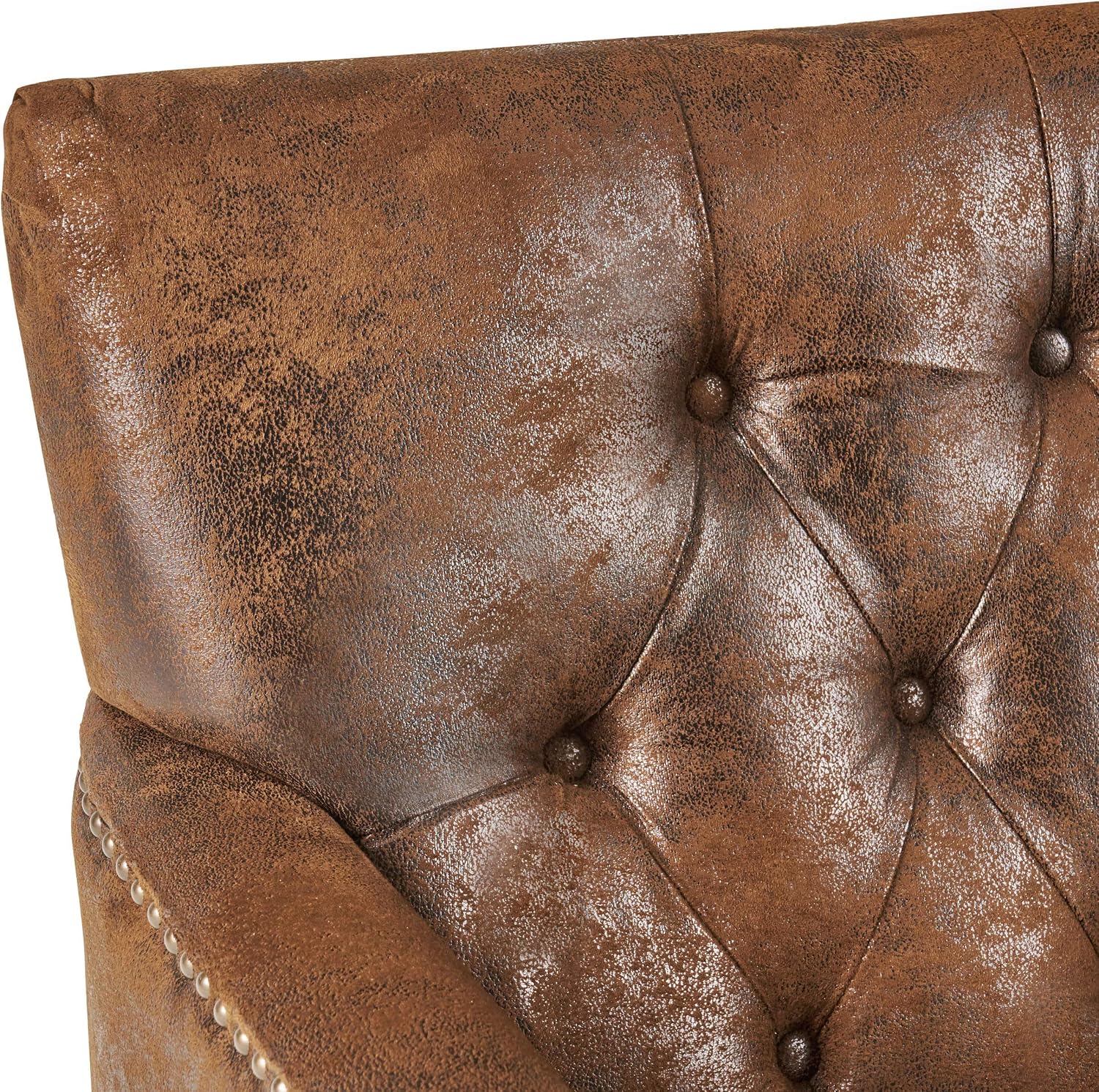 Christopher Knight Home Malone Tufted Club Chair, Brown 28D x 29.5W x 33.5H Inch
